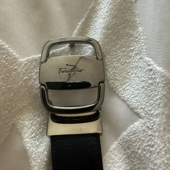 Men Ferragamo Leather Belt - Size 36-38 - Picture 8 of 8